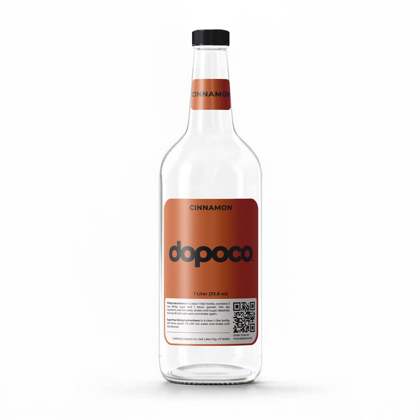 Plastic Bottle - 1 Labeled Bottle with Cap
