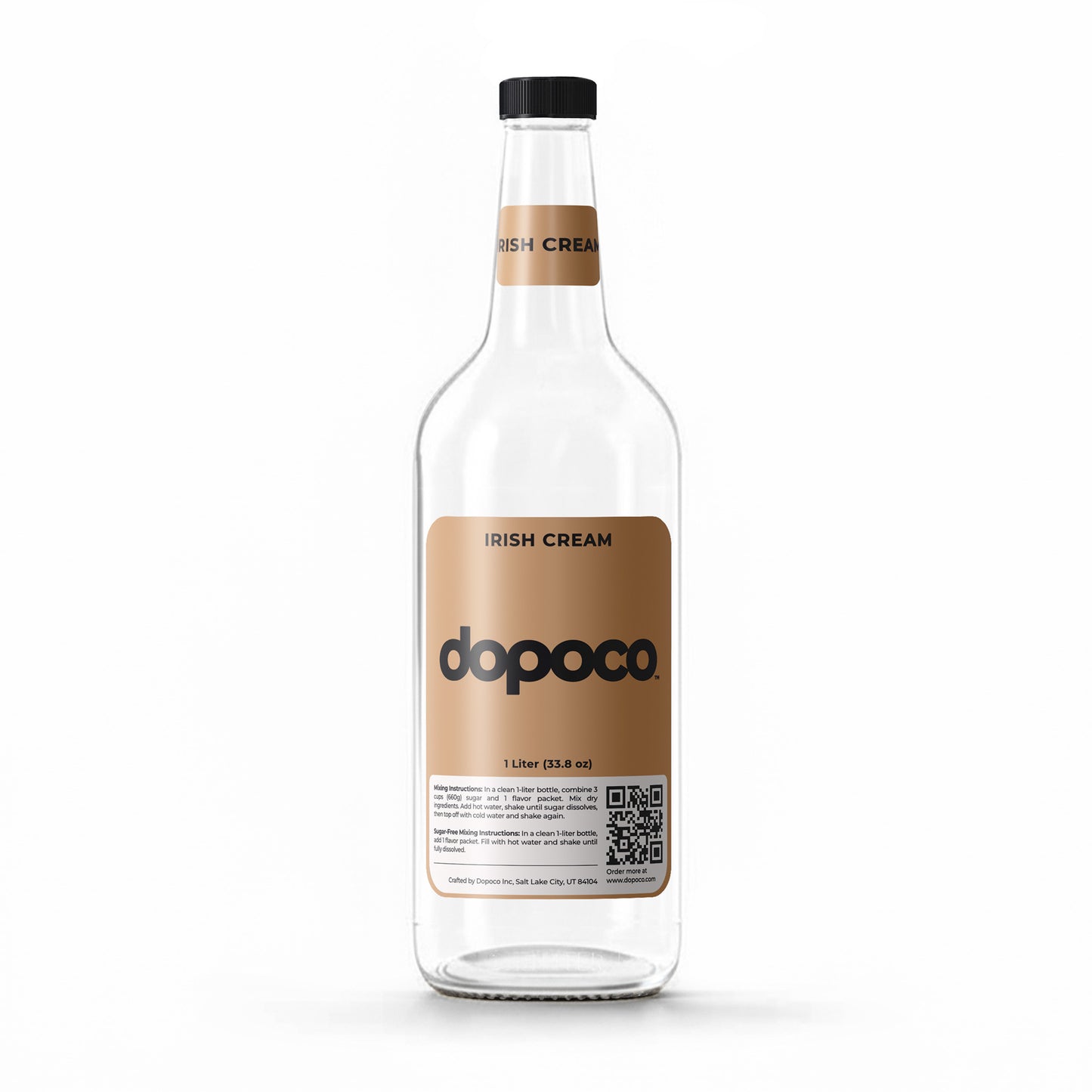 Plastic Bottle - 1 Labeled Bottle with Cap