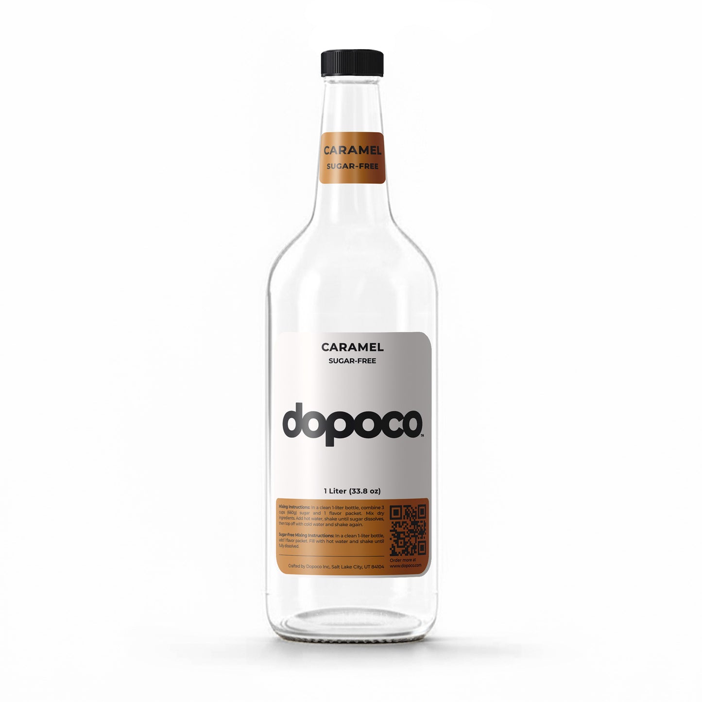 Plastic Bottle - 1 Labeled Bottle with Cap