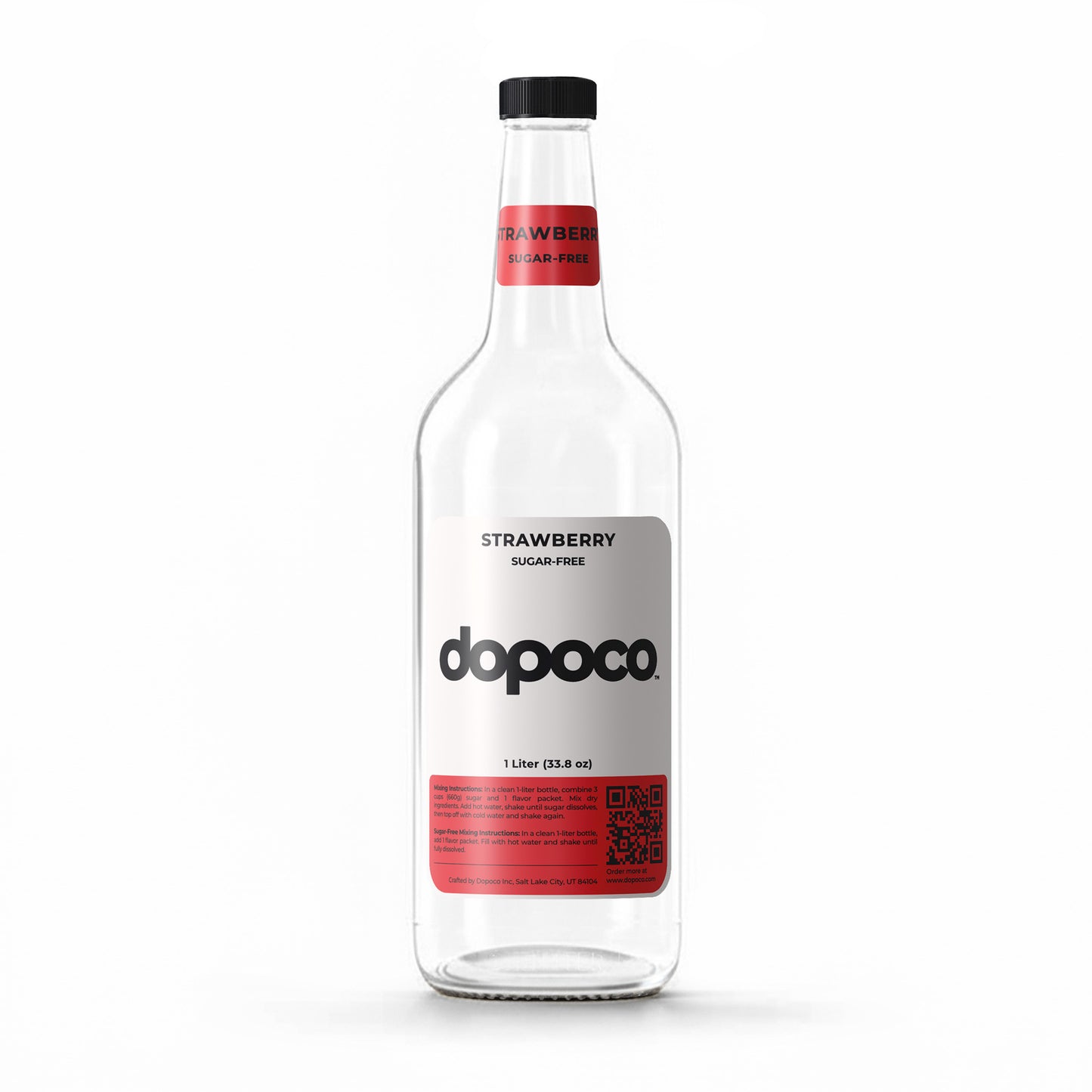 Plastic Bottle - 1 Labeled Bottle with Cap