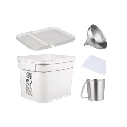 Sugar Bin, Scoop, Funnel, and Leveler