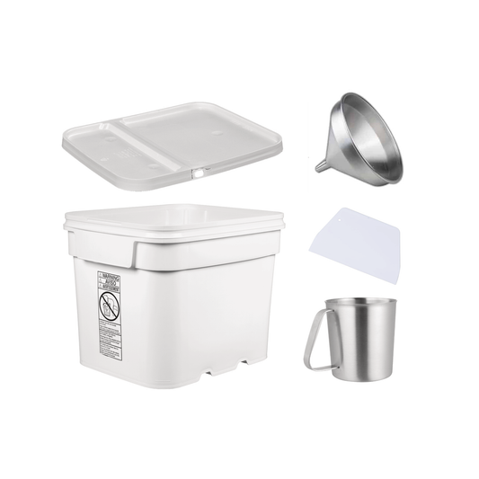 Sugar Bin, Scoop, Leveler, and Funnel (Metal)