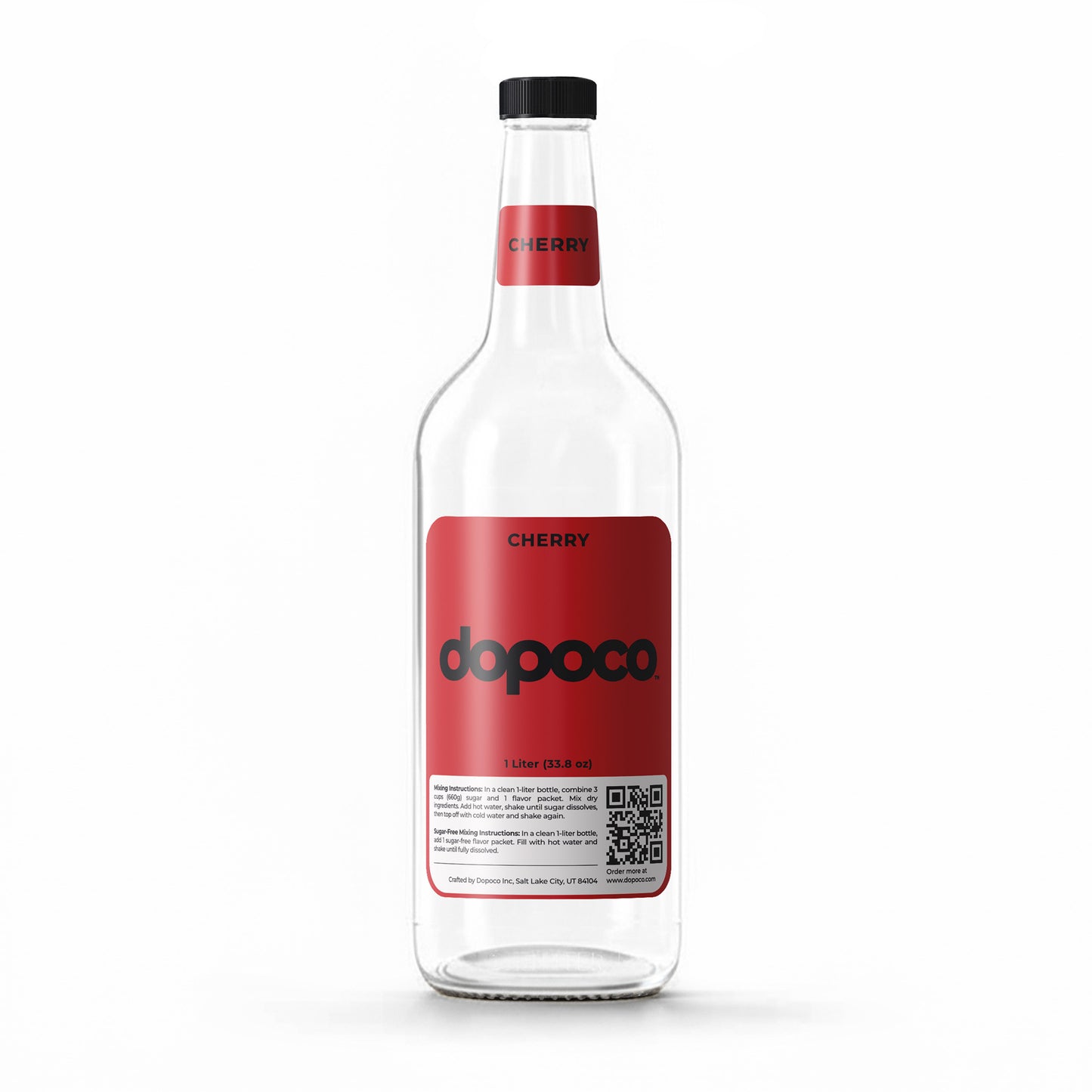 Plastic Bottle - 1 Labeled Bottle with Cap