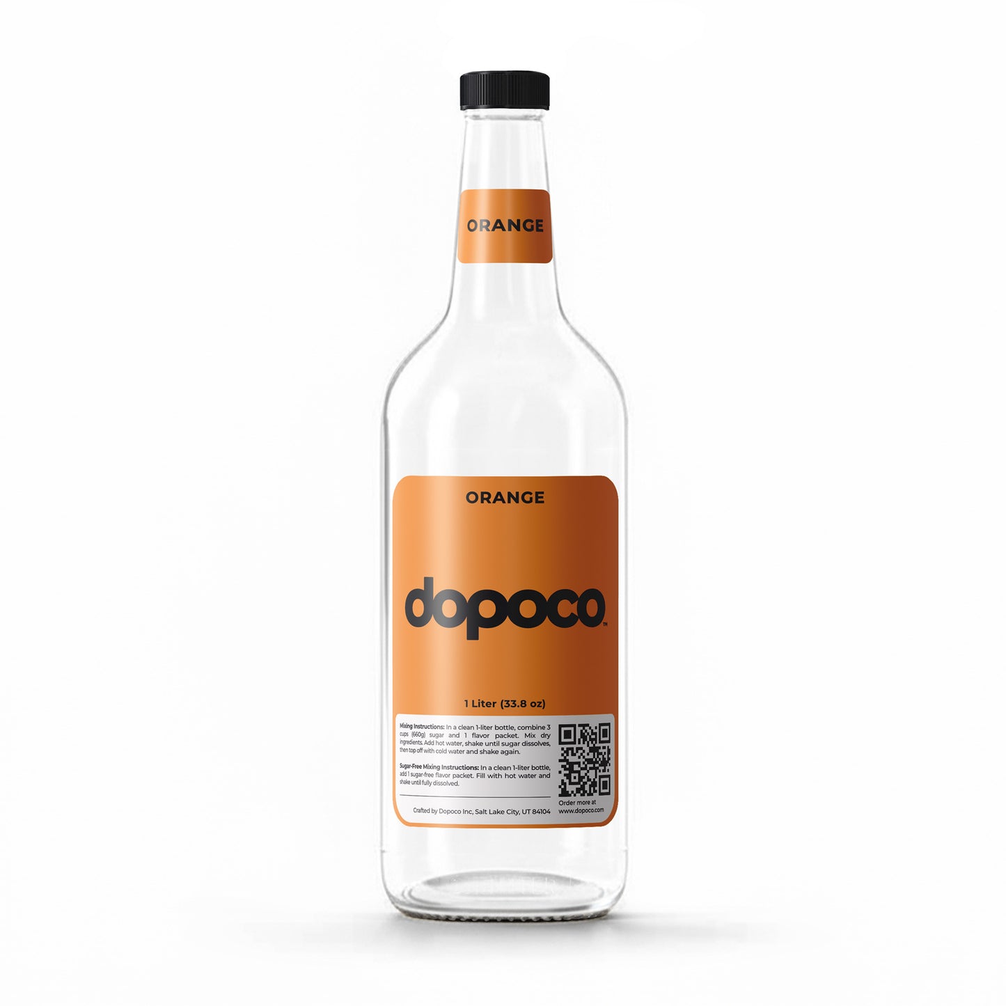 Plastic Bottle - 1 Labeled Bottle with Cap