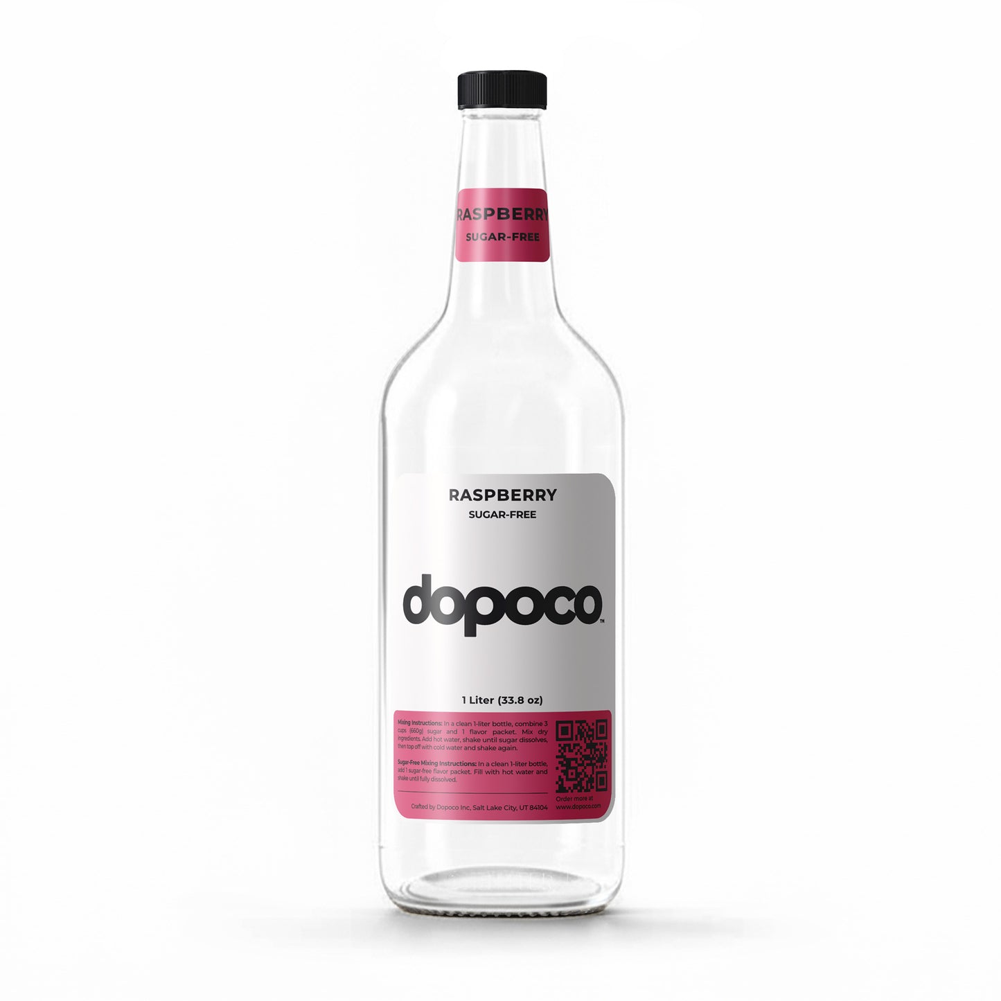 Plastic Bottle - 1 Labeled Bottle with Cap