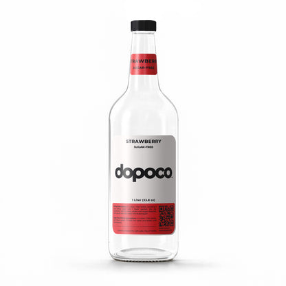 Glass Bottle - 1 Labeled Bottle with Cap